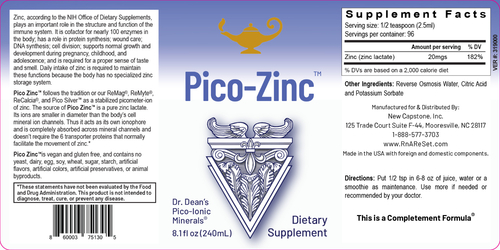 Pico-Zinc - Tekutý zinek - 240ml