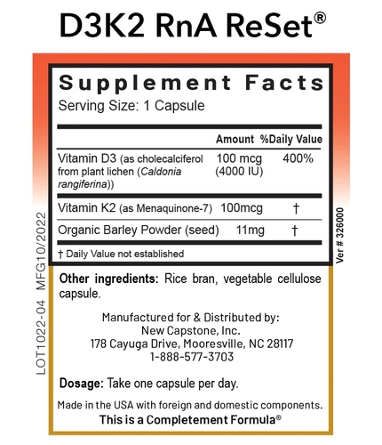 D3K2 ReSet - Vitamín D s vitamínem K - 60 Kapslí